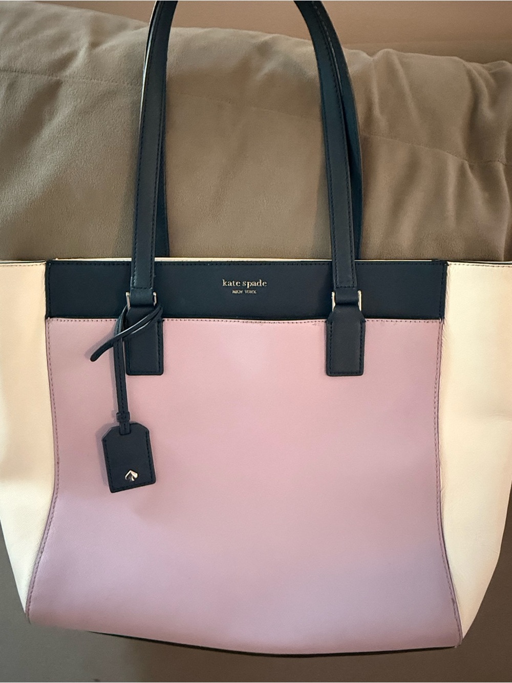 Kate Spade Cameron Street Havana Colorblock Leather Tote